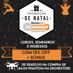 Super Promoção de Natal: atividades do MundoGEO#Connect com desconto e bônus