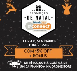 Super Promoção de Natal: atividades do MundoGEO#Connect com desconto e bônus