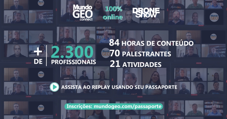 Mais de 2.300 profissionais são alcançados pelo MundoGEO Connect e DroneShow 2020
