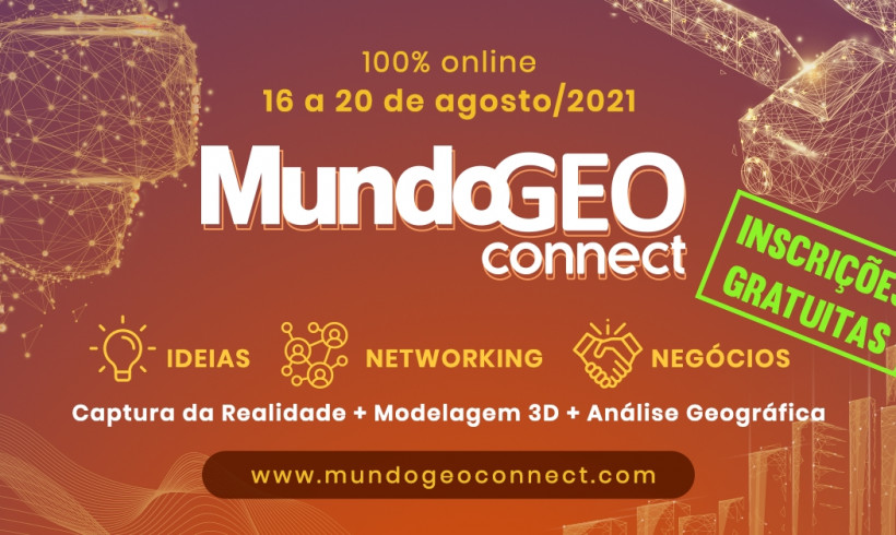 Captura da realidade, Lidar, IA e GeoAnalytics são destaques no MundoGEO Connect 100% online em agosto