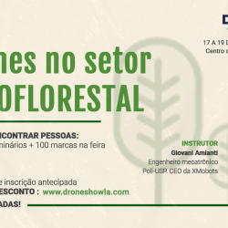 Curso sobre Drones no setor Agroflorestal com inscrição aberta e vagas limitadas