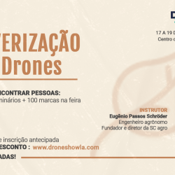 Curso sobre Pulverização com Drones com inscrição aberta e vagas limitadas