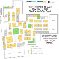 Feira 2023: iniciada venda de estandes dos eventos MundoGEO Connect, DroneShow e SpaceBR Show