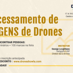 Curso sobre Processamento de Imagens de Drones com inscrição aberta e vagas limitadas