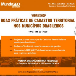 Workshop Boas Práticas de Cadastro Territorial nos Municípios acontece em maio na capital paulista