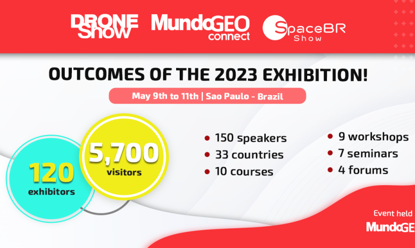 5,700 participants attended the MundoGEO Connect, DroneShow and SpaceBR Show 2023 in São Paulo