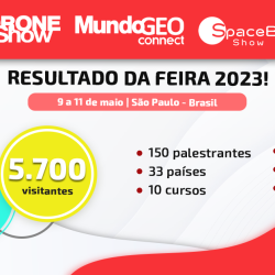 5.700 participantes estiveram em São Paulo na MundoGEO Connect, DroneShow e SpaceBR Show 2023