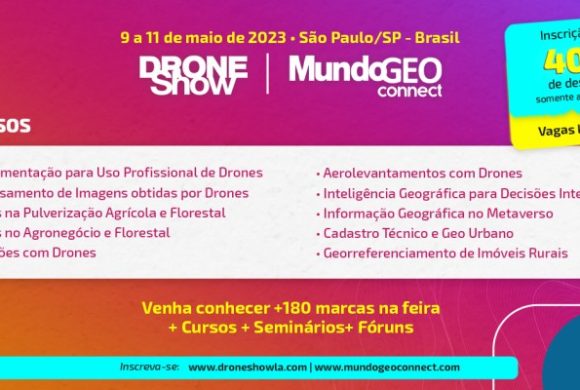 Cursos de Geo e Drones em maio na capital paulista. Vagas limitadas!