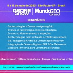 Seminários de Drones e Geo em maio na capital paulista. Inscrição antecipada com desconto!
