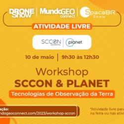 Workshop SCCON & Planet acontece na feira MundoGEO Connect 2023