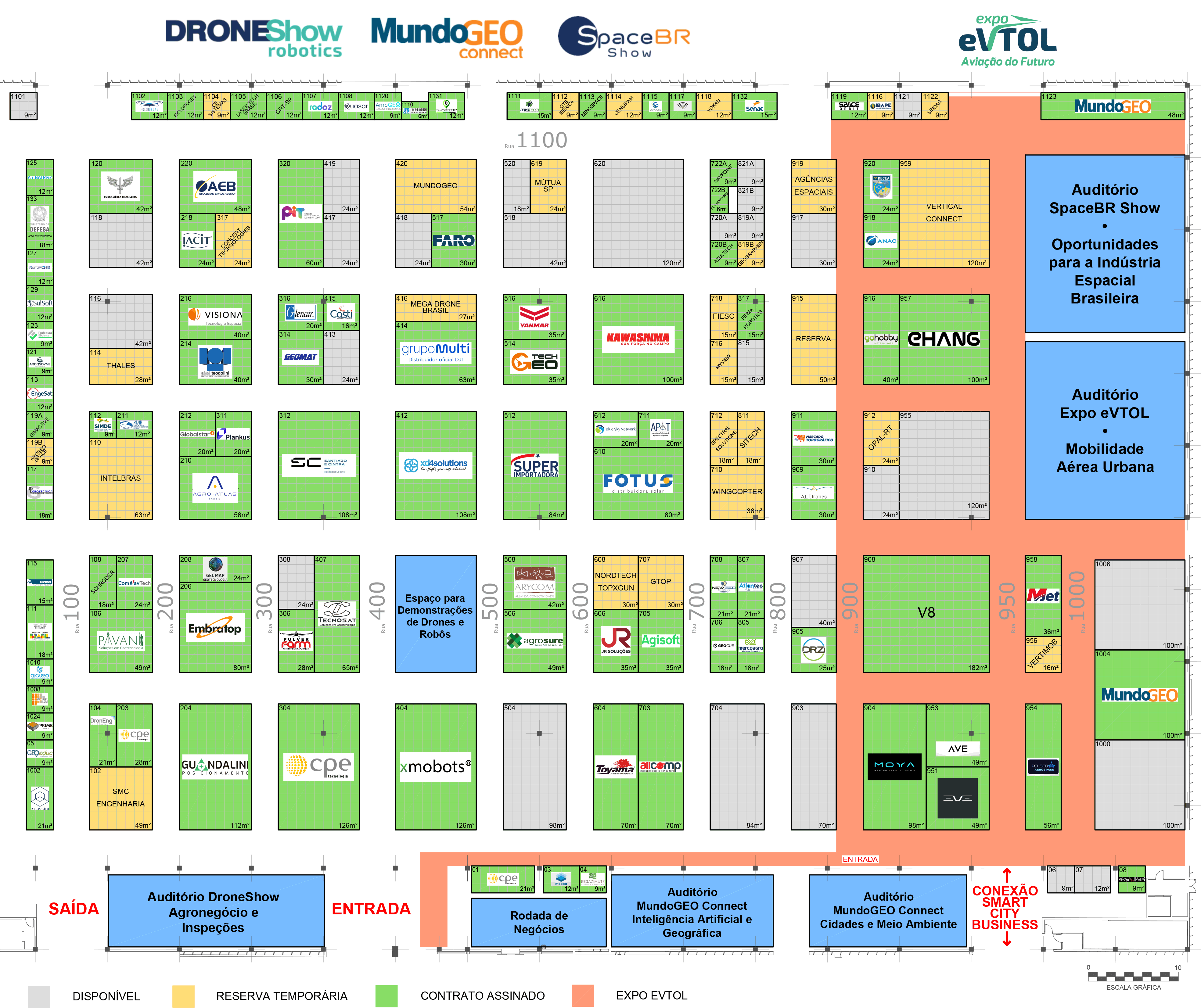 Planta feira MUNDOGEO-CONNECT 2025