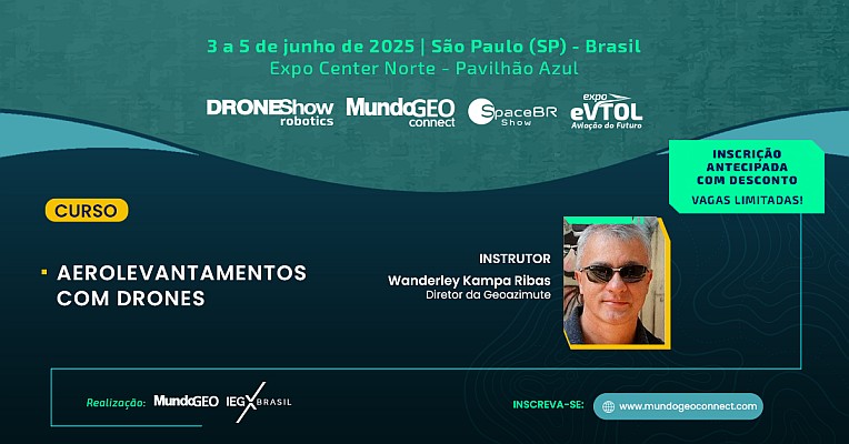 Curso Aerolevantamentos com Drones no MundoGEO Connect 2025