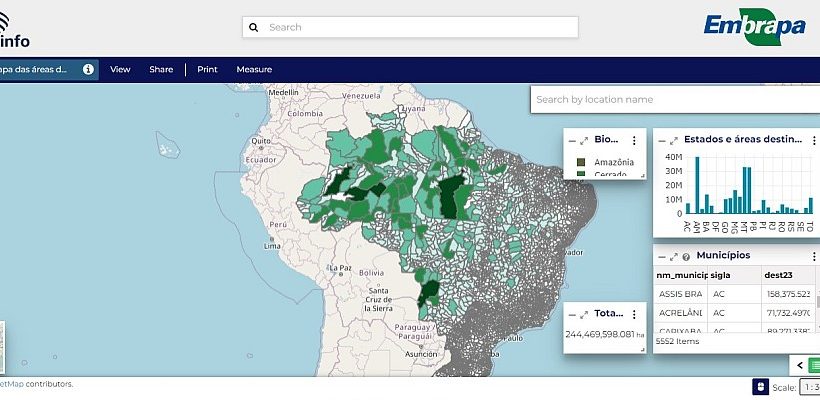 GeoInfo: infraestrutura de dados espaciais da Embrapa ganha novos recursos