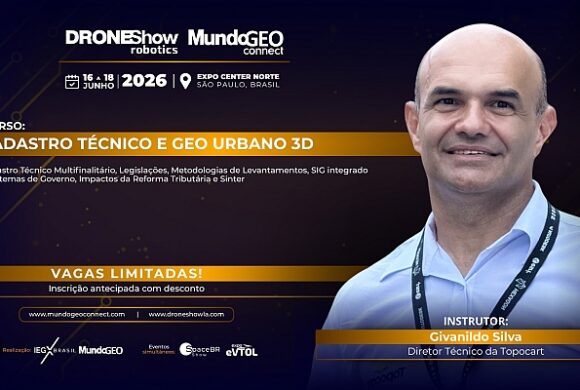 Curso no MundoGEO Connect abordará Cadastro Técnico Multifinalitário, Geo Urbano 3D e Impactos da Reforma Tributária