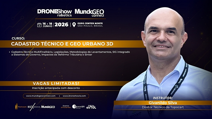 Curso no MundoGEO Connect abordará Cadastro Técnico Multifinalitário, Geo Urbano 3D e Impactos da Reforma Tributária Curso no MundoGEO Connect abordará Cadastro Técnico Multifinalitário, Geo Urbano 3D e Impactos da Reforma Tributária