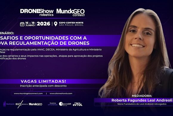 Seminário no MundoGEO Connect debaterá desafios e oportunidades com a nova regulamentação dos drones Seminário no MundoGEO Connect debaterá desafios e oportunidades com a nova regulamentação dos drones