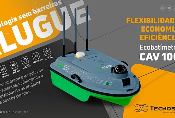 Tecnosat anuncia locação do Ecobatímetro CAV 100 da Xmap Tecnosat anuncia locação do Ecobatímetro CAV 100 da Xmap