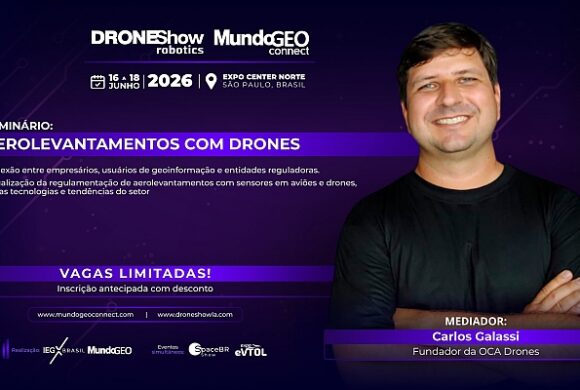 Seminário no MundoGEO Connect debaterá os Aerolevantamentos com Drones Seminário no MundoGEO Connect debaterá os Aerolevantamentos com Drones