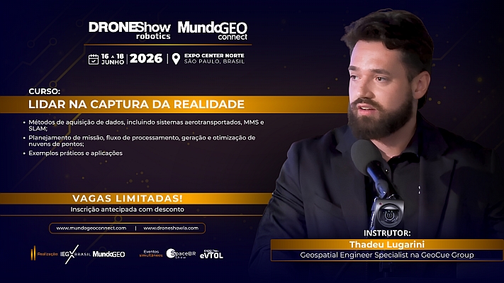 Curso no MundoGEO Connect abordará o uso de Lidar na Captura da Realidade
