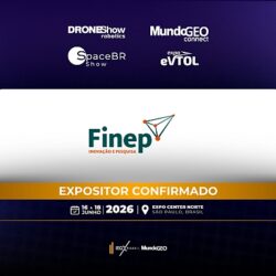 Finep confirmada como expositora e patrocinadora na MundoGEO Connect 2026