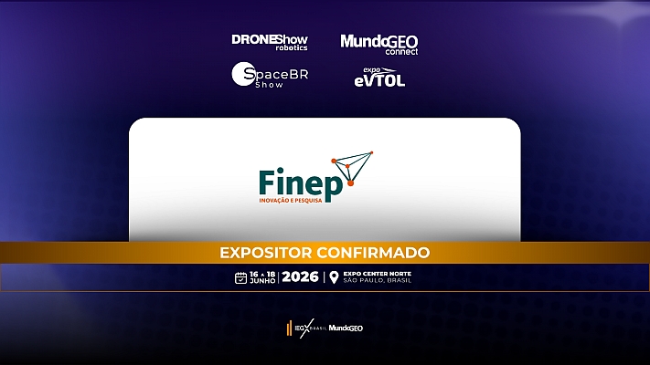 Finep confirmada como expositora e patrocinadora na MundoGEO Connect 2026