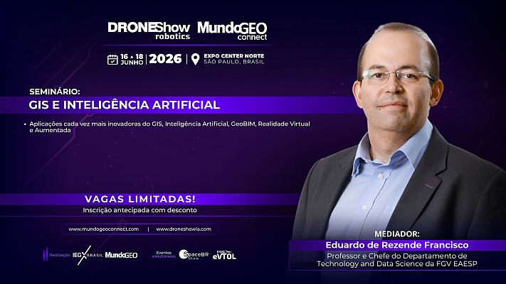 Seminário no MundoGEO Connect debaterá o GIS e a Inteligência Artificial Seminário no MundoGEO Connect debaterá o GIS e a Inteligência Artificial