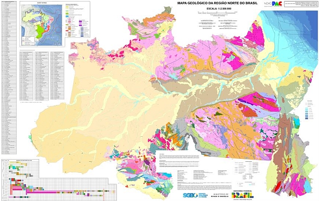 Serviço Geológico do Brasil anuncia novo mapa da Região Norte Serviço Geológico do Brasil anuncia novo mapa da Região Norte