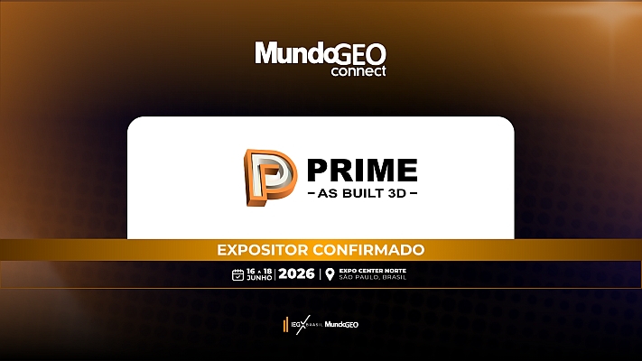Prime As Built 3D confirmada como expositora na MundoGEO Connect 2026