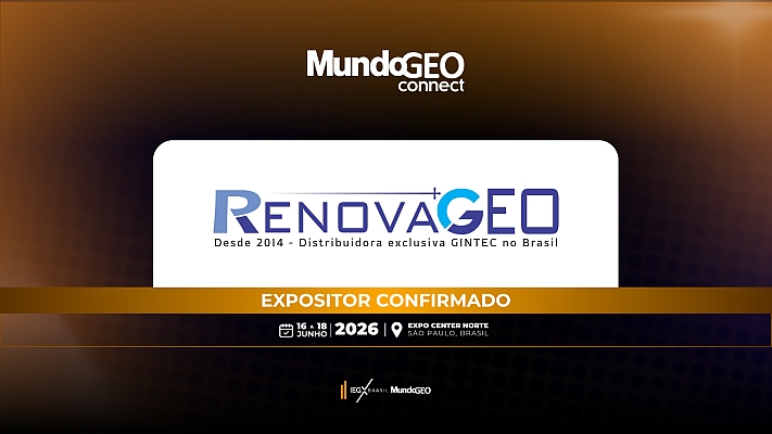 RenovaGeo confirmada como expositora na MundoGEO Connect 2026
