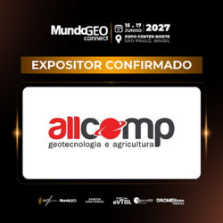 Allcomp confirmada como expositora na feira MundoGEO Connect 2027